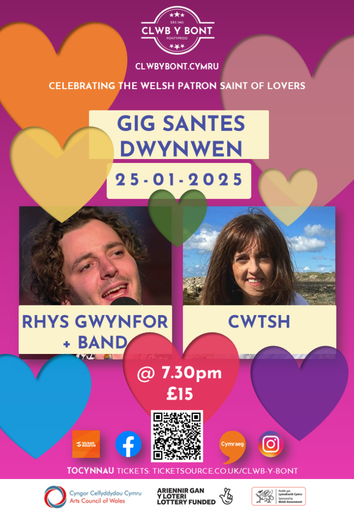 Gig Santes Dwynwen | Saint Dwynwen's Day Gig - 25-01-2025